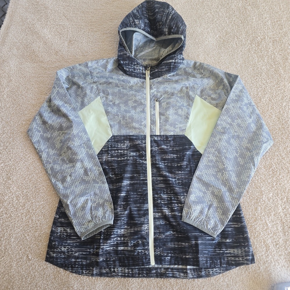 GoLite‎ ReGreen Windshell Eco-friendly Hooded Lightweight Jacket Glacier Sz L